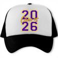 Class Of 2026 Graduation Varsity Purple Yellow On The Back Trucker Cap
