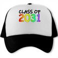 Class Of 2031 Pre-K -12th Grade Hand Prints Space Graduation Trucker Cap