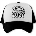 Class Of 2037 Senior Retro 2037 Grad Graduate Graduation Trucker Cap