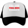 College Final Boss Graduate University Grad Gamer Graduation Trucker Cap