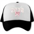 Coquette Bow Preppy Class Of 2038 Girly Girl 2038 Graduation Trucker Cap