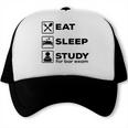 Eat Sleep Study For Bar Exam Lawyer Graduation Trucker Cap