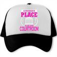 Female Lawyer Women Law Student Graduation Bar Exam Trucker Cap