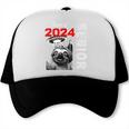 Fun Trendy UFO Sloth Graduation Class Of 2024 Senior Trucker Cap