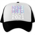 Game Over Class Of 2021 Video Games Graduation Gamer Trucker Cap