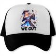 We Out Graduate Dabbing Anime Girl Grad Graduation Trucker Cap