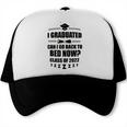 I Graduated Can I Go Back To Bed Class Of 2022 Graduation Trucker Cap