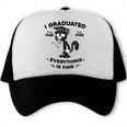 I Graduated Graduate Class 2025 Cat Graduation Trucker Cap