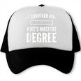 Graduation Day Husband I Survived My Wifes Masters Degree Trucker Cap