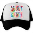 Graduation Peace Sign Out Eighth Grade Tie Dye Hippie Trucker Cap