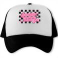 Groovy Senior Class Of 2026 Coquette Pink Bow Graduation Trucker Cap