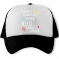 Hello Middle School Graduation Elementary School T-Shirt Trucker Cap