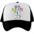 Kids Dabbing Unicorn Kindergarten Graduation See Ya Trucker Cap