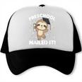 Kids Kids Preschool Nailed It Sloth Graduation Trucker Cap