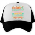 Kids So Long Kindergarten 1st Grade Here I Come Graduation Groovy Trucker Cap