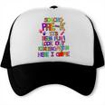 Kids So Long Kindergarten Here I Come Pre-K Graduation Graduate Trucker Cap