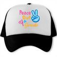 Last Day Of School Peace Out Grade 4 Graduation Kids Trucker Cap