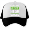 Leveling Up To High School Tee Shirt Gaming Graduation Trucker Cap