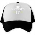 Mastered It Masters Graduation Cool Distressed Trucker Cap