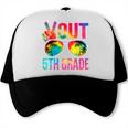 Peace Out 5th Grade Tie Dye Graduation Last Day Of School Trucker Cap
