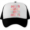 Peace Out Middle School Graduation Groovy Last Day Of School Trucker Cap
