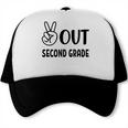 Peace Out Second Grade Last Day Of School Graduation Kids Trucker Cap