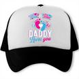 Pink Or Blue Daddy Loves You Gender Reveal Soon To Be Dad Trucker Cap