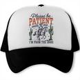 Please Be Patient I'm From The 1900s Cowboy Skeleton Trucker Cap