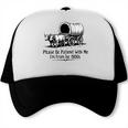 Please Be Patient With Me I'm From The 1900s Oxen And Wagon Premium Trucker Cap