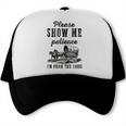 Please Show Me Patience I'm From The 1900s Vintage Horse Trucker Cap