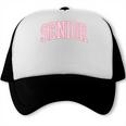 Preppy Varsity Pink Senior Graduation Trucker Cap