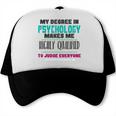 Qualified Psychologist PhD PsyD Shirt Graduation Trucker Cap
