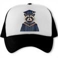 Raccoon Graduation Trucker Cap