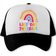 Rainbow Last Day Of 2nd Grade Teacher Student Graduation For Men Women Kids Trucker Cap