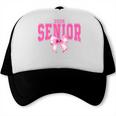Retro Senior 2026 Class Of 2026 Coquette Pink Bow Graduation Trucker Cap