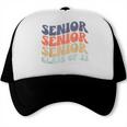 SENIOR 2023 Retro Class Of 2023 Seniors Graduation 23 Hippie Trucker Cap