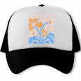 Senior 2026 Retro Groovy Flowers Graduation Trucker Cap