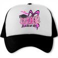 Senior 2027 Class Of 2027 Coquette Girl Pink Graduation 2027 Trucker Cap