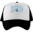 Senior 26 Graduation Class Of 2026 Bow Blue Toile Floral Trucker Cap