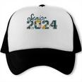 Senior Graduation Class Of 2024 Cute Senior 2024 Flowers Trucker Cap