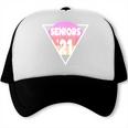 Seniors 2021 For Her Him Retro 21 Graduation Class Trucker Cap