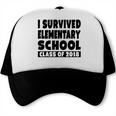 I Survived Elementary School Class Of 2018 Graduation Shirt Trucker Cap