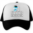 I Survived Kindergarten Graduation Kids Owl Grad Trucker Cap