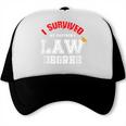 I Survived My Partner's Law Degree Graduation Shirt Trucker Cap