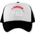 I Survived My Wife's PhD Graduation Slim Fit Shirt Trucker Cap