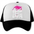 Two Degrees Hotter Graduation 2025 Diploma College Masters Trucker Cap