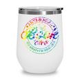 Anti Social Book Club Go Away I'm Reading Book Tie Dye Wine Tumbler