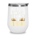 Anti Social Book Club Go Away I'm Reading Wine Tumbler Anti Social Book Club Go Away I'm Reading Wine Tumbler