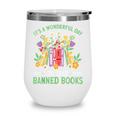 Banned Books Week Librarian Reading Wine Tumbler