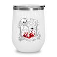 Bella Ciao Goodbye Beautiful Skull Book Of Dark Magic Occult Wine Tumbler
